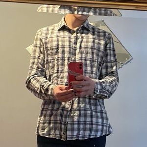 Linen blend light flannel